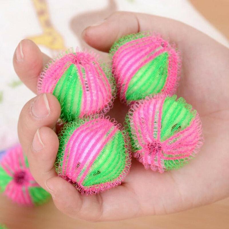 3Pcs/set Color Random Nylon Laundry Ball Decontamination Protecting Washing Machine and Removal Ball Laundry Washing Fluff M8Z9