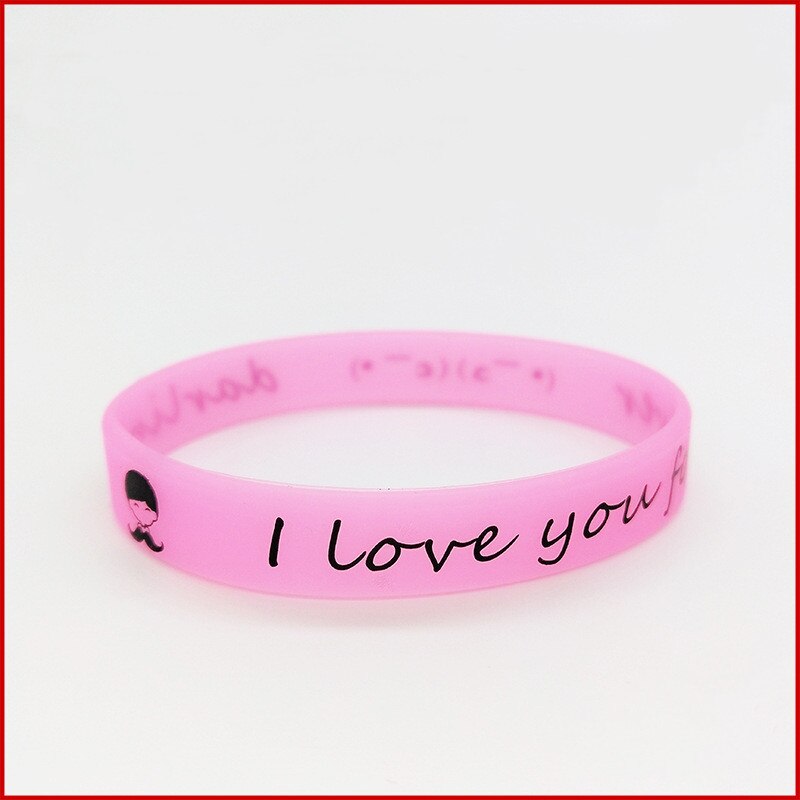 Siliconen Lichtgevende Polsbandjes Rubber Zweet Band Armbanden Mannen Vrouwen Rubber Shine Armbanden Polsbandjes Glow In The Dark Sport Wrap: Pink