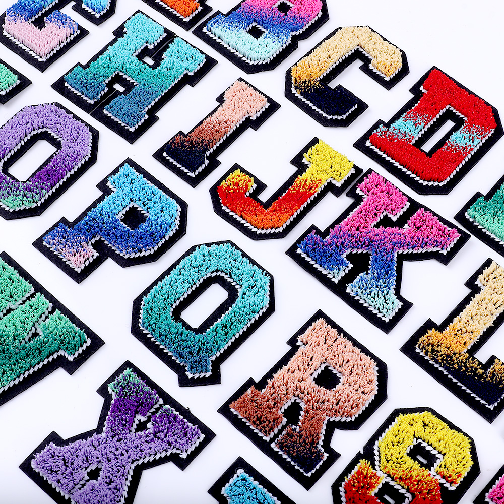 Letters Toothbrush Embroidery English Patches For Sew On Clothing Patch Clothes Applique DIY Garment Hat Decor