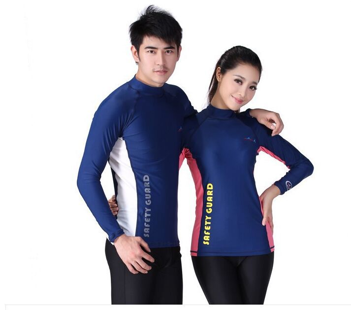 Plongée & voile hommes et femmes Lycra combinaison de plongée sous-marine plongée en apnée combinaison de natation haut à manches longues Surf combinaison de plongée LS-605