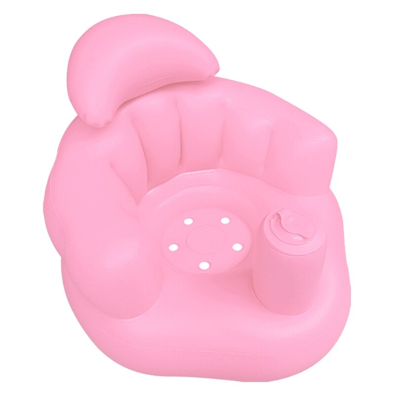 Baby lärande säte bada lounging bärbar uppblåsbar badstol pvc soffa duschstol för att leka äta: Pk