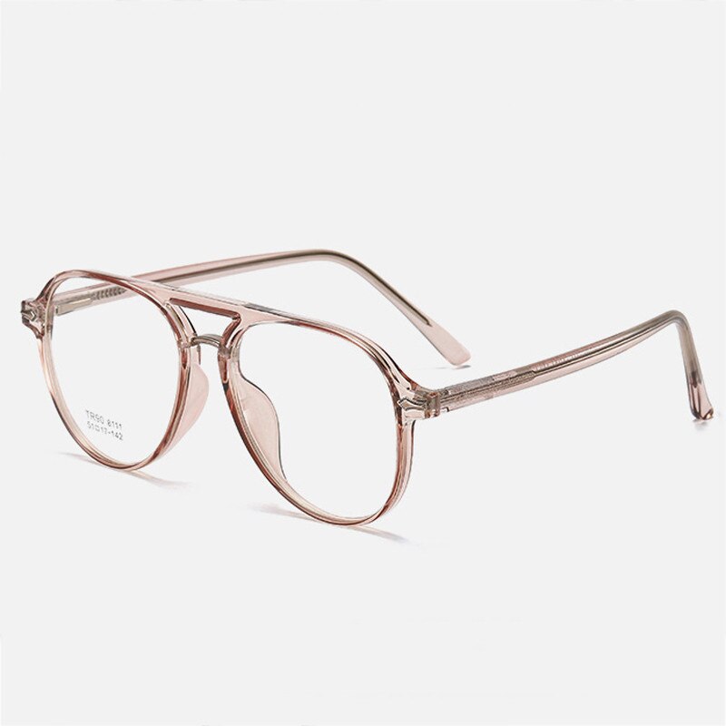 Montura de gafas redondas para hombre y mujer, lentes de montura grande a la , Estilo Vintage, óptico clásico, transparente, con espejo plano: C2