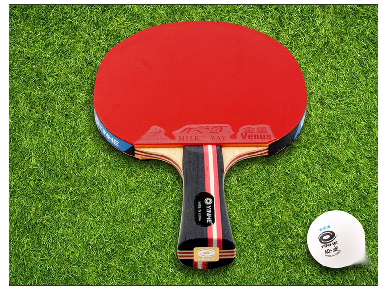 Originele Yinhe Galaxy 7 Sterren Nationale Tafeltennis Racket Puistjes in Rubber Ping Pong Raquete De Pingpong Bat