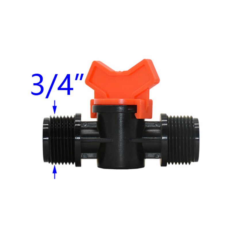 Grifo de jardín con válvula de control de lengüeta, manguera de riego en miniatura de 1 pulgada, conector rápido, macho a 1/2, 3/4, 3/8, 1/2, 3/4, 1 Uds.: 3I4 to 3I4