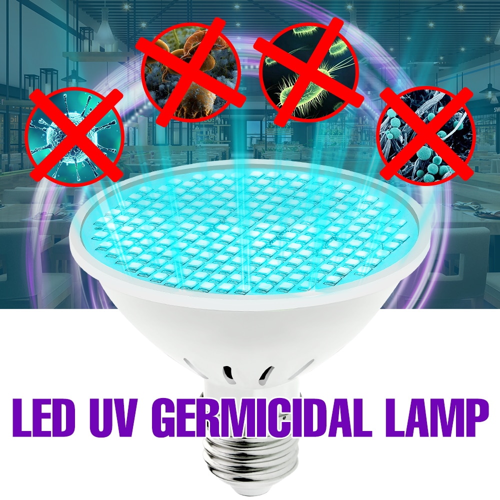 E27 Uv Desinfection Lamp 220V Led Sterilisator Lamp 25W 35W 50W Led Uvc Kiemdodende Lamp Led ultraviolet Licht AC85-265V Amuchina