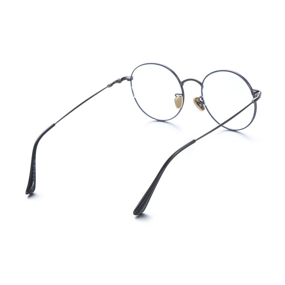 1Pcs Anti Blue Light Computer Glasses Classic Vintage Round Metal Glasses Frame Gaming Eyeglasses Can Be Equipped Other Glasses