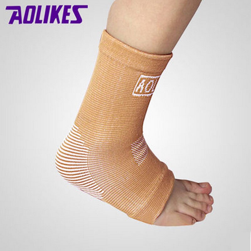 Aolikes 1Pcs Sport Veiligheid Enkel Ondersteuning Sokken Sterke Enkel Bandage Elasticiteit Brace Guard Ondersteuning Gym Voet Wrap Bescherming: Skin