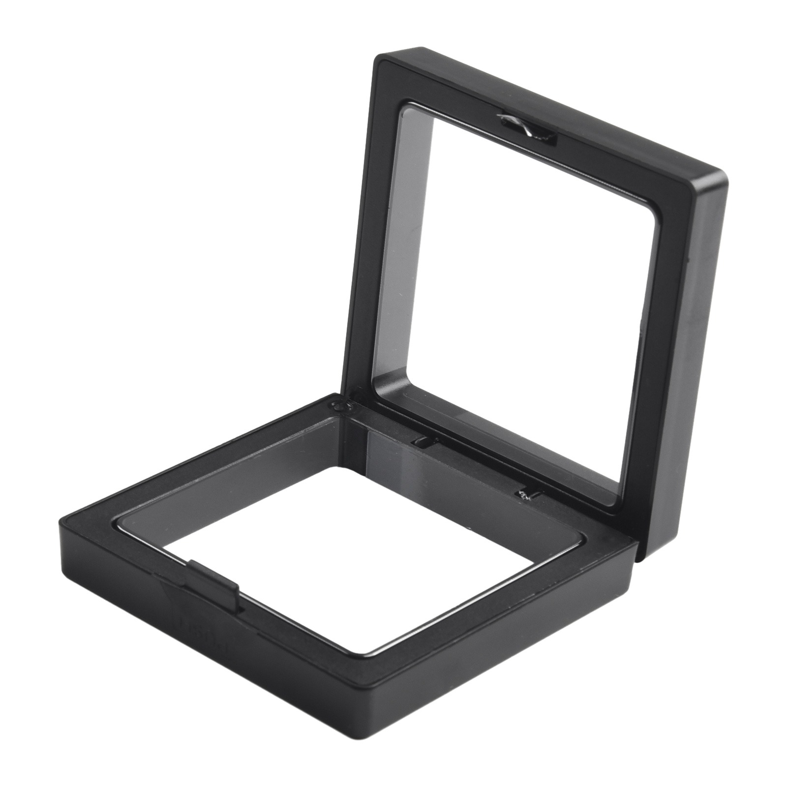 5/10PCS 3D Drijvende Fotolijst Stand Box Clear Sieraden Ring Coin Vitrine 70*70*20mm Home Decoratieve