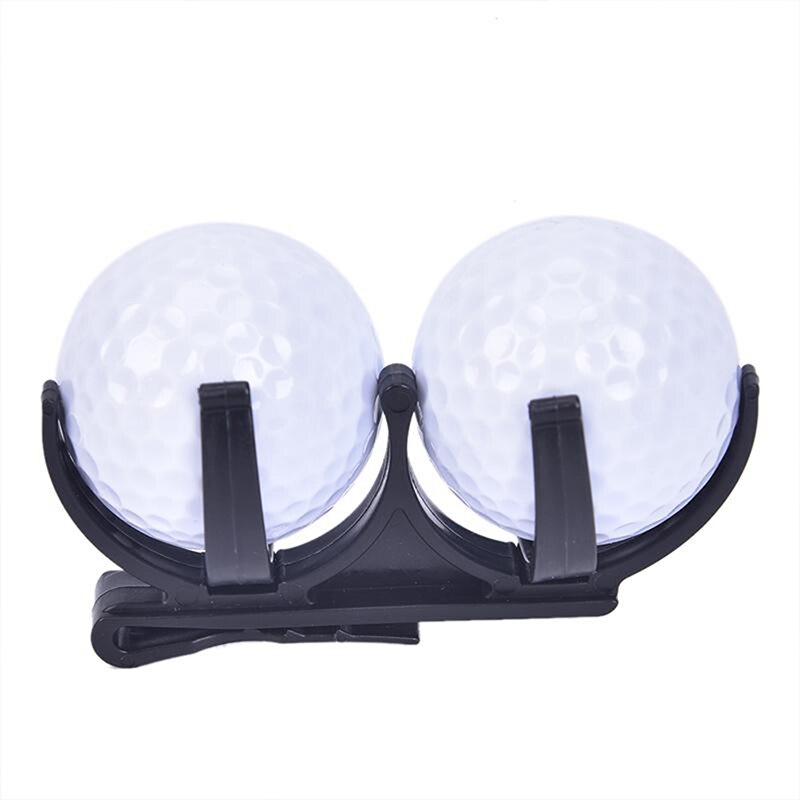 Golf Simple Croquet Clip Double Ball Clip Golf Ball Holder Clip Prop Organizer Sporting Training Accessory Golf Bag