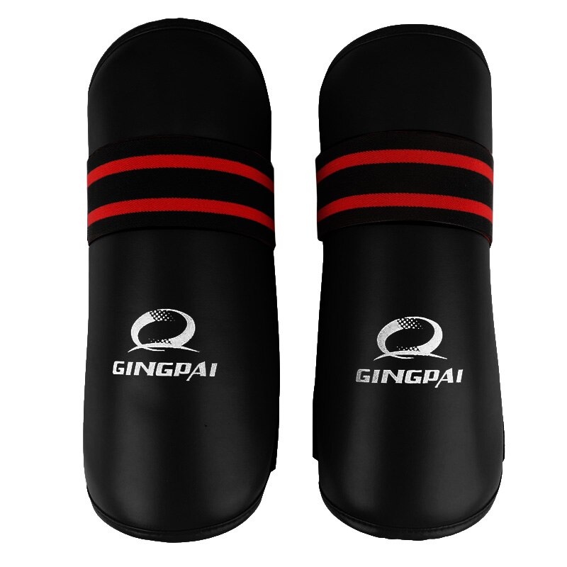 Mma shin guard shank protector kickboxing gribende shin pads sport gear benbeskyttere børn voksen træning boksning muay thai sanda: Sort / L 170-190cm