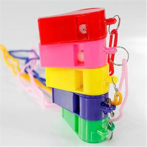 20pcs Plastic Whistle & Lanyard School Soccer Sport cheerleading Whistle Whistle Training Football Basketball Whistle Referee