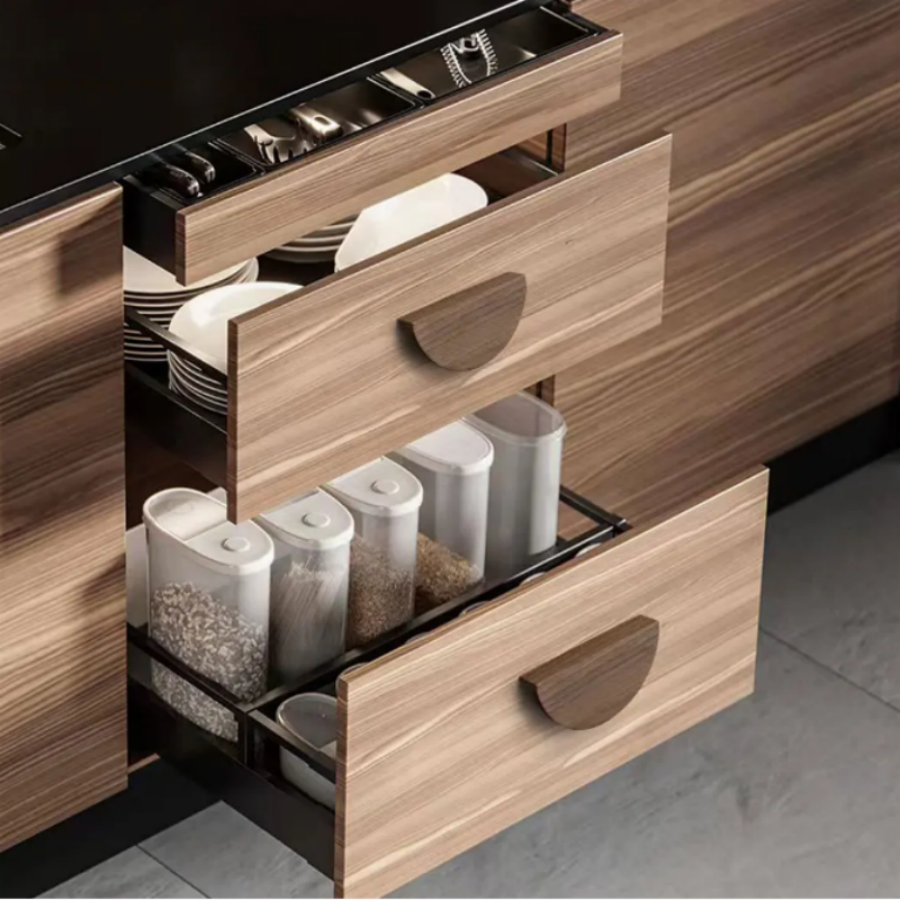 Manijas de puertas de gabinete de madera, perillas de cajón semicirculares, tiradores de armarios, muebles de armario para habitación de niños, manijas de madera semicirculares