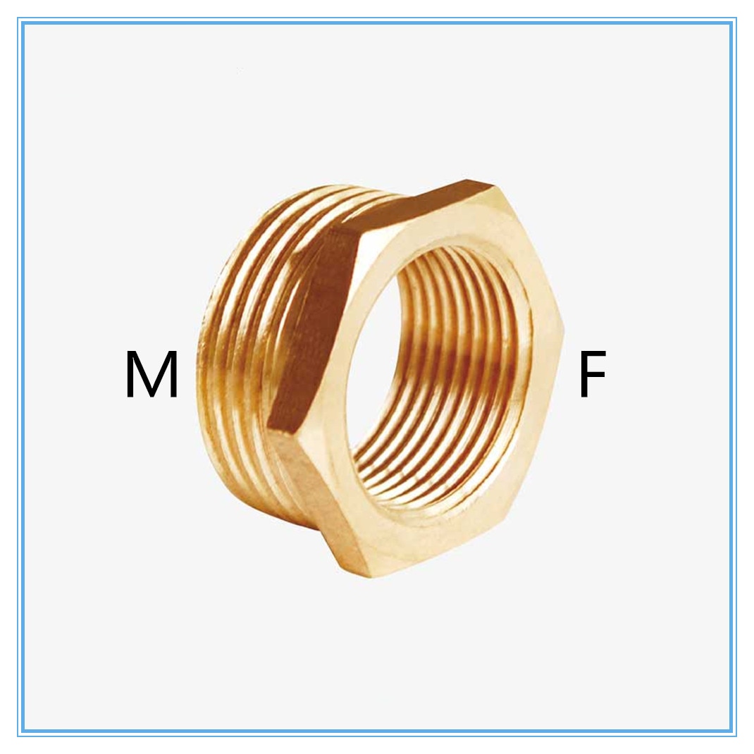 Brass Reducer Male Thread to Female Thread Reducing Bush adapter Fitting Gas Air Water Fuel Copper