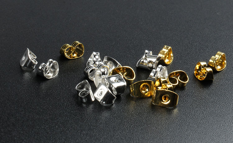 100 stks/partij Rubber Clear Earring Back Stopper Siliconen Ronde Earring Back Stoppers Bullet Butterfly Earring Back Stoppers