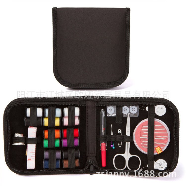 DIY Sewing Box Multi-function Travel Sewing Kit Needle Thread Threader Tape Scissor Storage Bag Sewing Set 27/128pcs: 27pcs