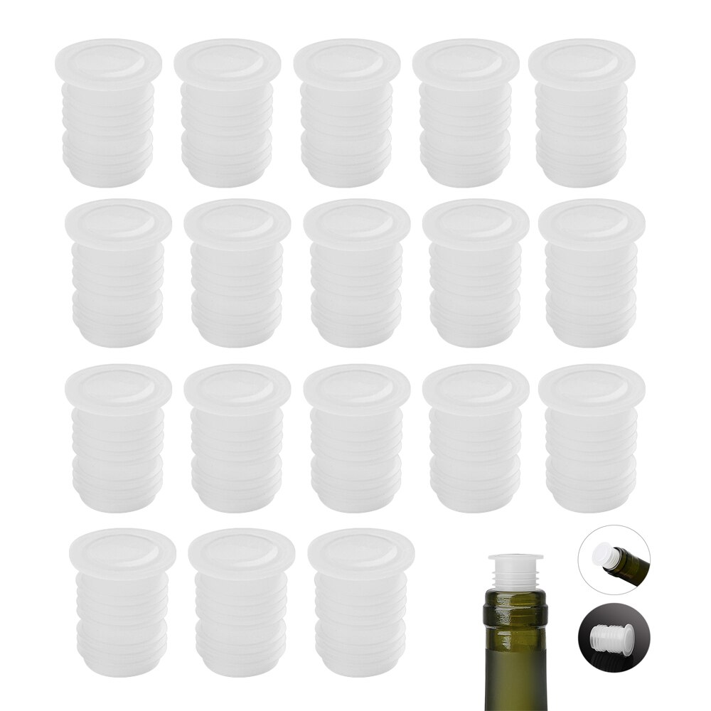 50 stk 30 stk 10 stk rødvinsflaskepropp plast glassflaske spare plugg barware vinflaske ølkork propp kjøkkenverktøy