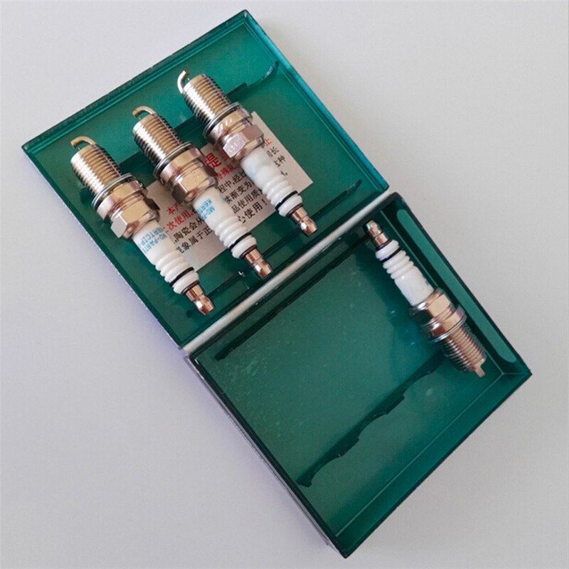 Auto iridiumlegering gloeibougiekaarsen voor motoren outlander pajero spor 2.4l 3.0 v6 4 j 12 6 b 31 motorontsteking