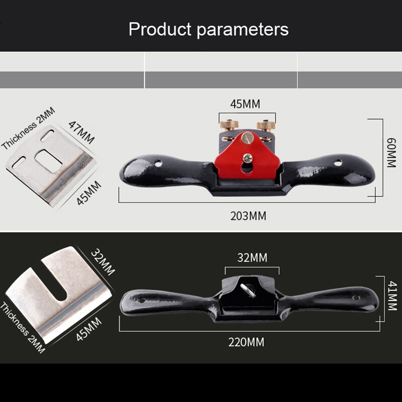 TRANVON Adjustable Plane Spokeshave Woodcraft Hand Planer for Woodworking Hand Tools Wood Planer