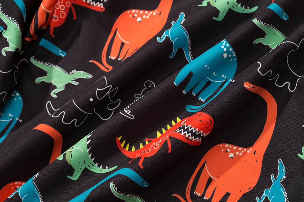 Veste imperméable à capuche en velours pour garçon, Cardigan imprimé de dinosaure, coupe-vent avec fermeture éclair