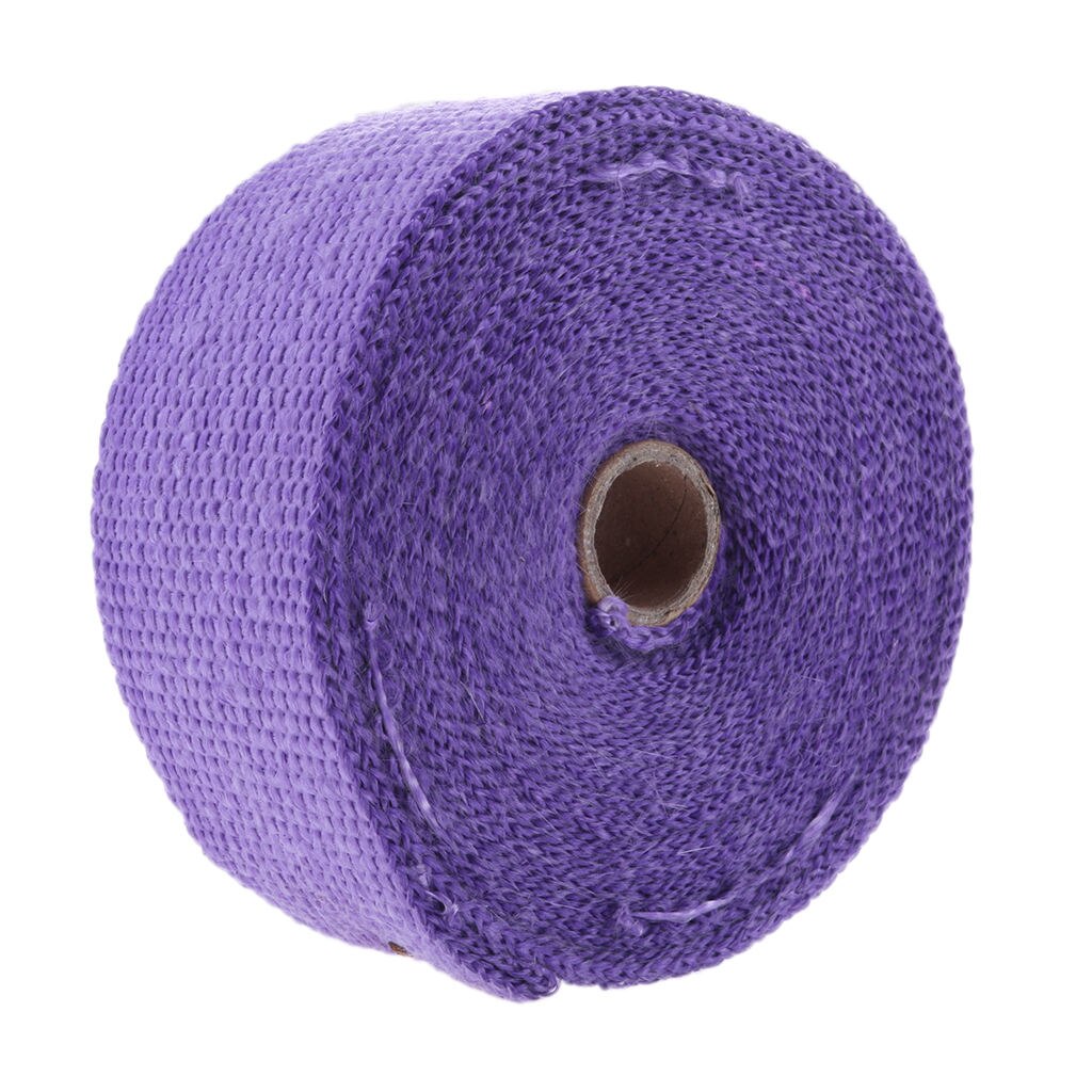 Purple Exhaust Heat Header Wrap Insulating Tape Manifold 10m×50mm