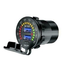 12V Charger Quick Charge QC 3.0 Car Fast Charge Accessories Parts Black