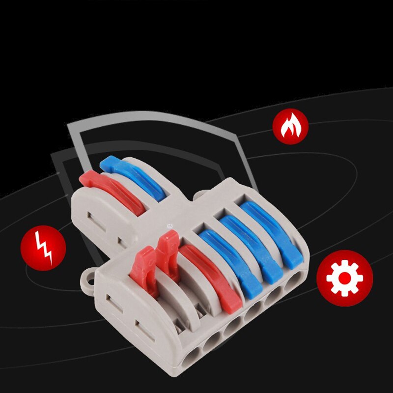 SPL-42/62 Mini Fast Wire Connector Universal DIY Wiring Cable Connector Push-in Conductor Terminal Block PA66 Fast Connectors