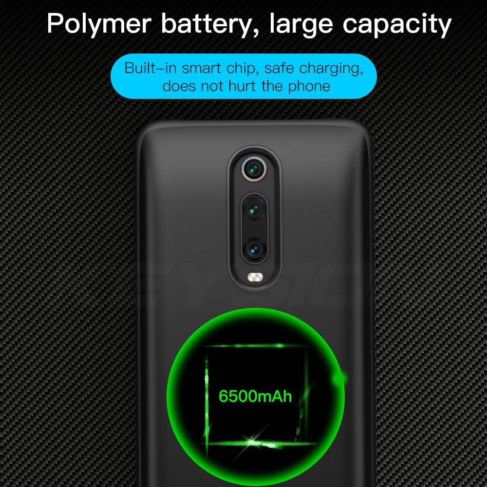 Boîtier de batterie Portable KEYSION 6500 mAh pour batterie rouge mi K20 K20 Pro boîtier de charge de batterie externe pour Xiao mi mi 9 T mi 9 T Pro