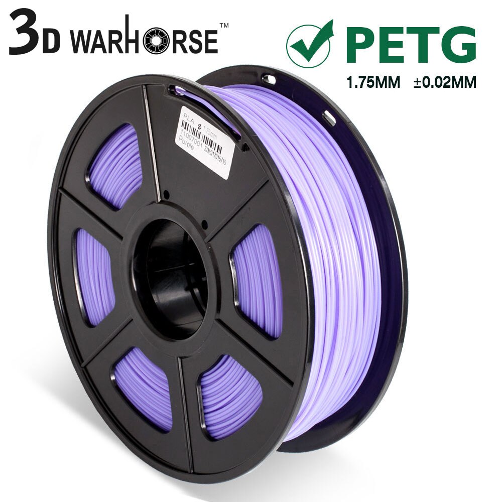 PETG 3D Printer Filament 1.75mm Dooling PETG 3D Filament Consumables 1KG/2.2LBS: Purple
