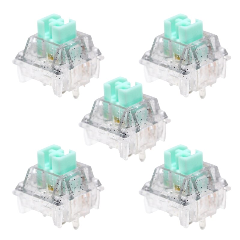 POM Stem KeyFirst Bling Linear Switches 5 Pin RGB Switch for Mechanical Keyboard Gold-plated Spring 30G 45G 62G 67G 80G 5PCS: 2