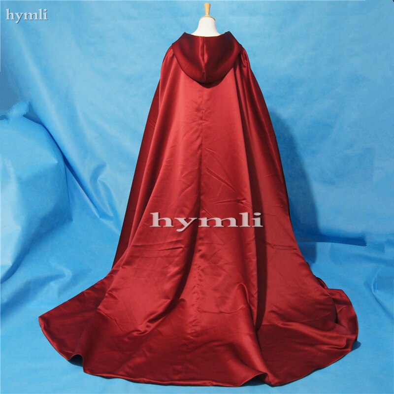 Capa de marfil con capucha de satén, capa de boda, disfraz renacentista, ropa Medieval de hada para adultos