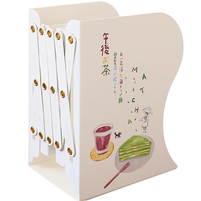 Retractable bookshelf simple desktop to organize books by students office foldable book block file box folder