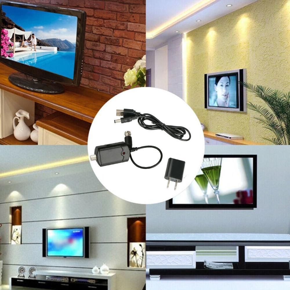 1Pc Hdtv Antenne Versterker Signaal Booster Tv Hoge Kanaal Uhf Gain Boost Vhf Indoor B8M5