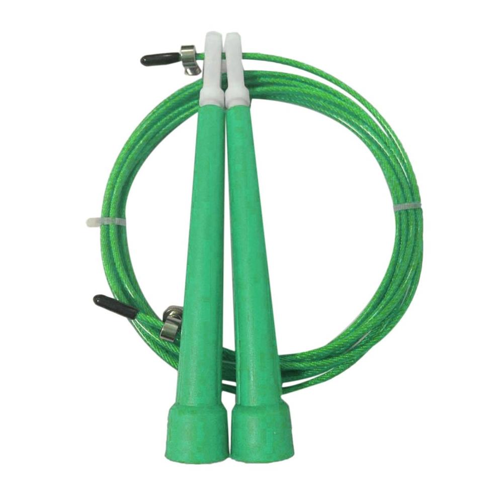 Steel Wire Jump Rope Ultra-speed Ball Bearing Skipping Rope Steel Wire Jumping Ropes for Training Bodybuilding: Green