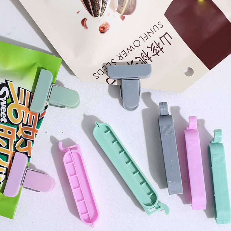 12 pièces/ensembles de sacs en plastique machine de cachetage casse-croûte sacs de casse-croûte, accessoires d'outils de cuisine mini agrafe de nourriture d'agrafe de cachetage de vide