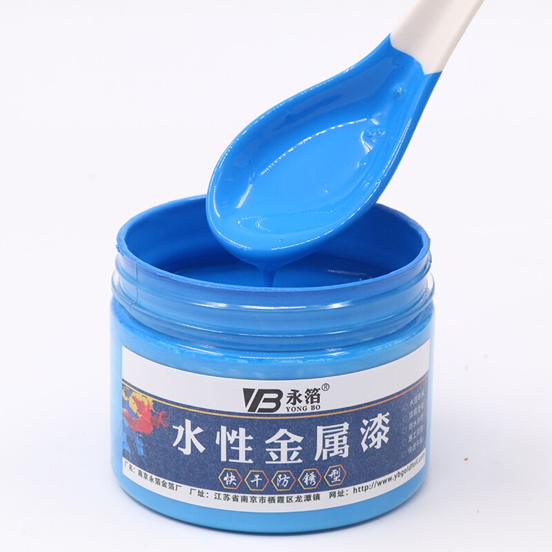 Peinture acrylique blanche, peinture métallique à base d'eau à séchage rapide et antirouille, peintures artisanales pour meubles de maison, 250g: peacock blue