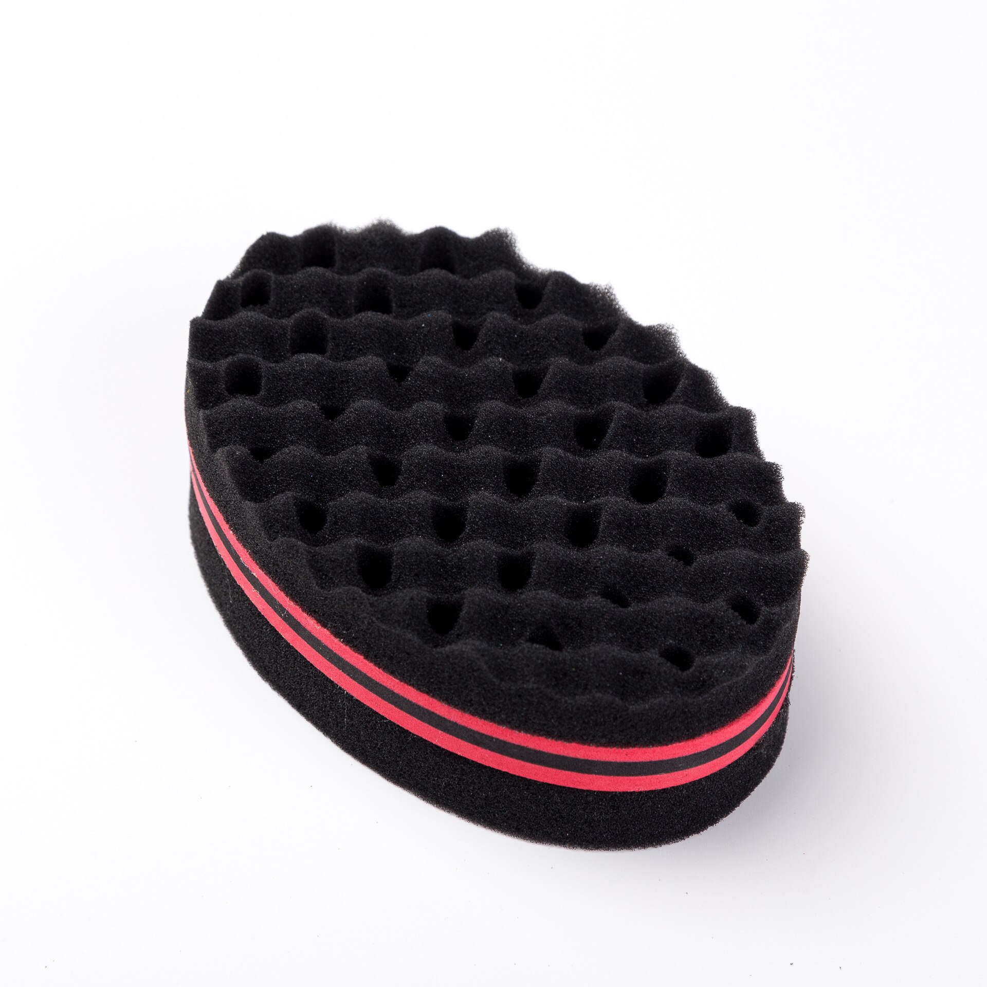 Ellipse Double face en forme de vague éponge brosses magique éponge cheveux bigoudi cheveux Curl vague cheveux éponge brosse cheveux outils de coiffure