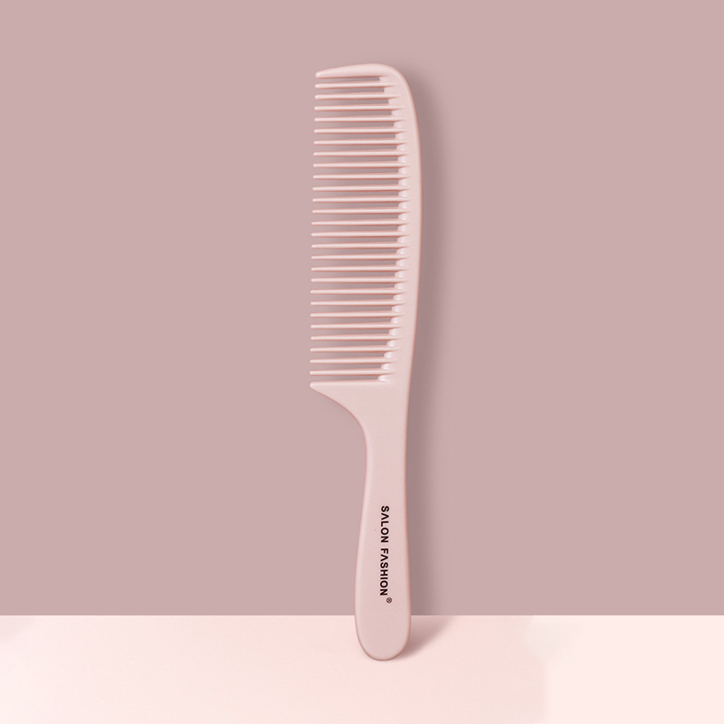 Handheld Hairbrush Wide Tooth Comb Plastic Flat Comb Hair Scalp Massage Smoothing Comb Detangle Hairdressing Comb Styling Tool: Yellow