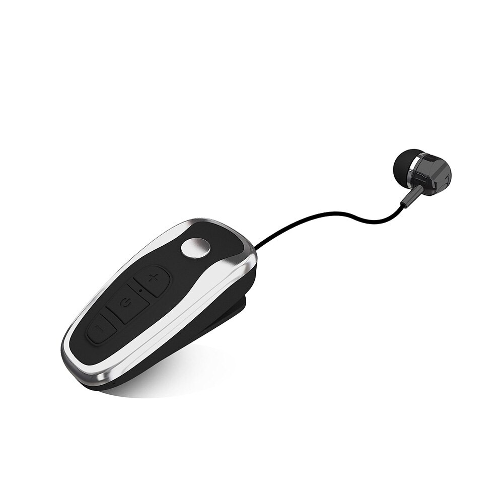 Q7 Wireless Convenient Bluetooth 4.1 Earphone Stereo Headset Voice Report In-Ear Retractable Wire Business Neck Clip