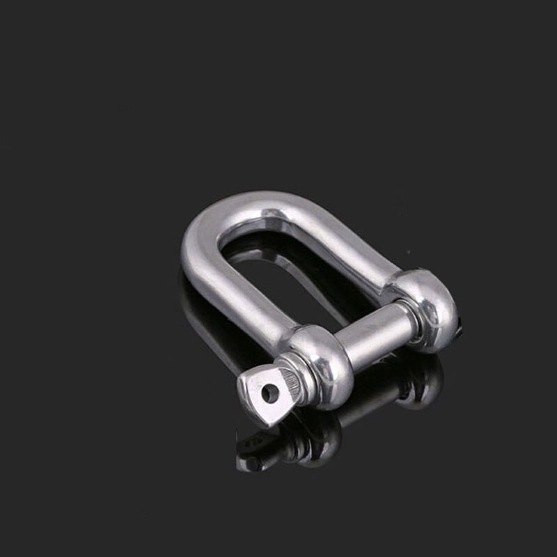 Snap Hook Carabiner Chain Key Buckle Connection Antirust D Shackle DIY Craft 304 Stainless Steel