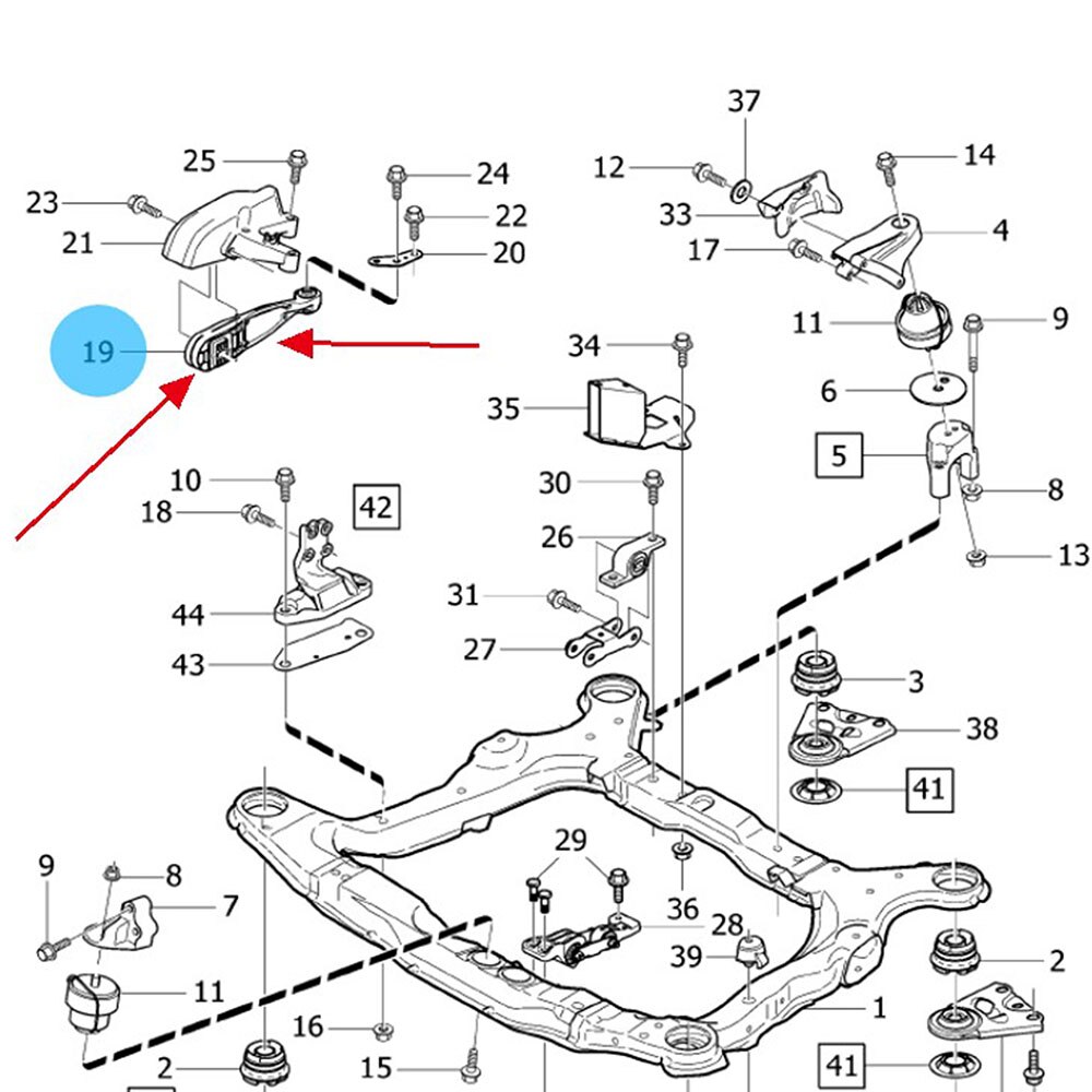 30680708 Engine Torque Rod Engine Mounting Bracket Engine Mount For VOLVO XC90 2007