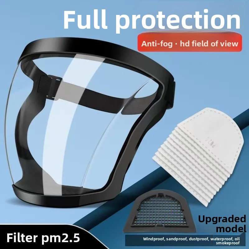 High Definition Transparent Protective Face Mask Dustproof Riding Goggles Safety Protection against Spatter Labor Protection Gla
