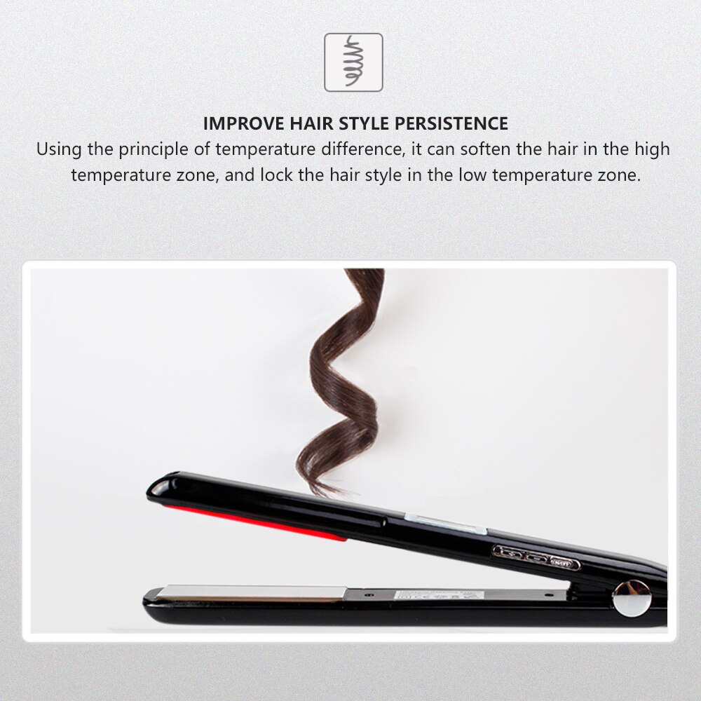 Piastra per capelli professionale a infrarossi 2 in 1 e bigodino 1.25 pollici tormalina ceramica titanio ioni negativi ferro galleggiante 3D