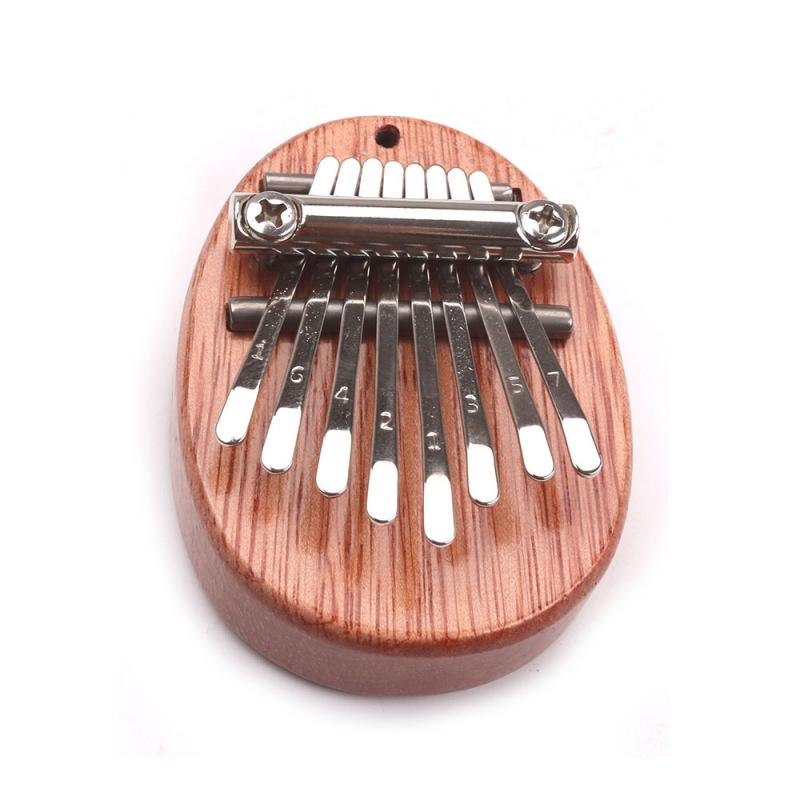 Mini Piano à pouce Kalimba en bois, 8 touches, exquis, de noël, Instrument Musical de