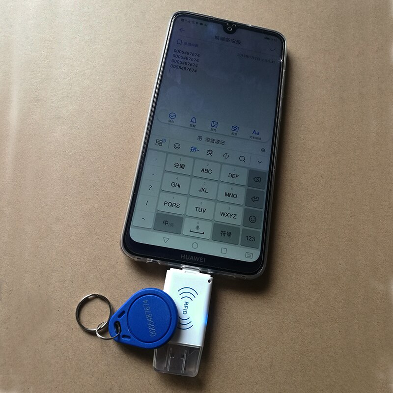 Double USB Rfid Card Reader for Android window system mini size Micro USB 125khz Rfid Reader