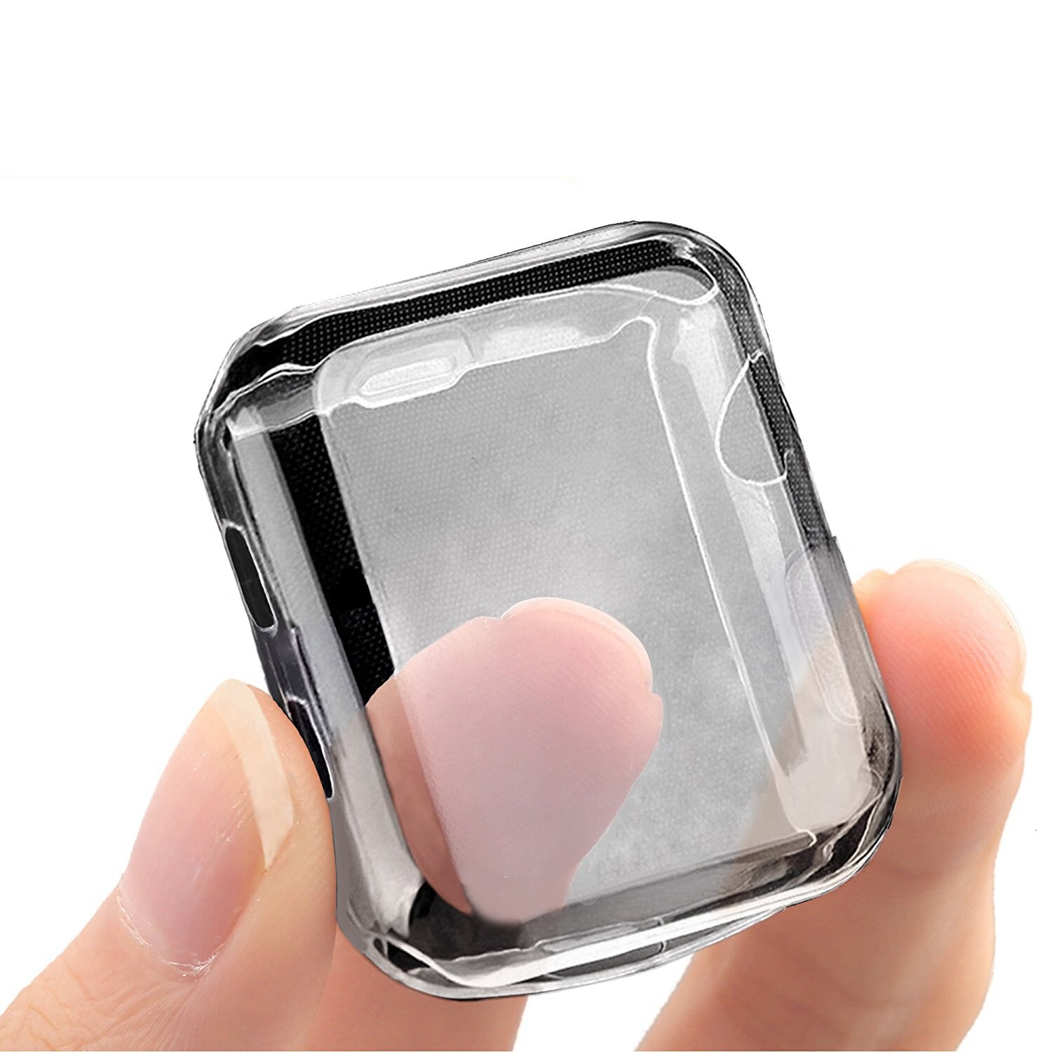 Plastic for apple watch cases 44mm 38mm 42mm 40mm for apple watch protector 44mm for iwatch csae for apple watch 5 44mm: Clear / series123 38MM