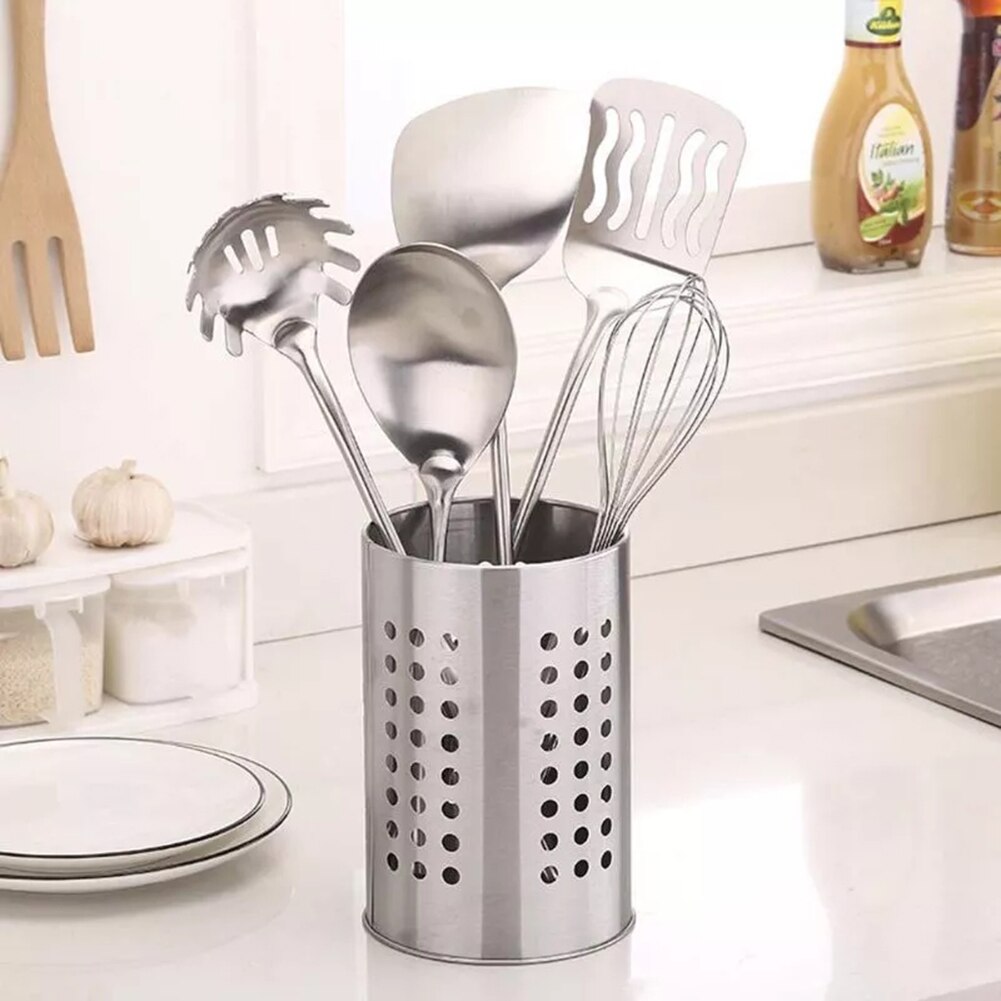 Stainless Steel Cutlery Holder Drainer Storage Spoon Chopsticks Organizer Rack Chopstick Holder Set Rack Organizer Racks