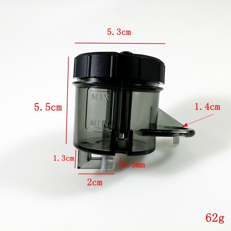 Clear Black Oil Tank Cup For Suzuki Accessories Black Replacement Clear black