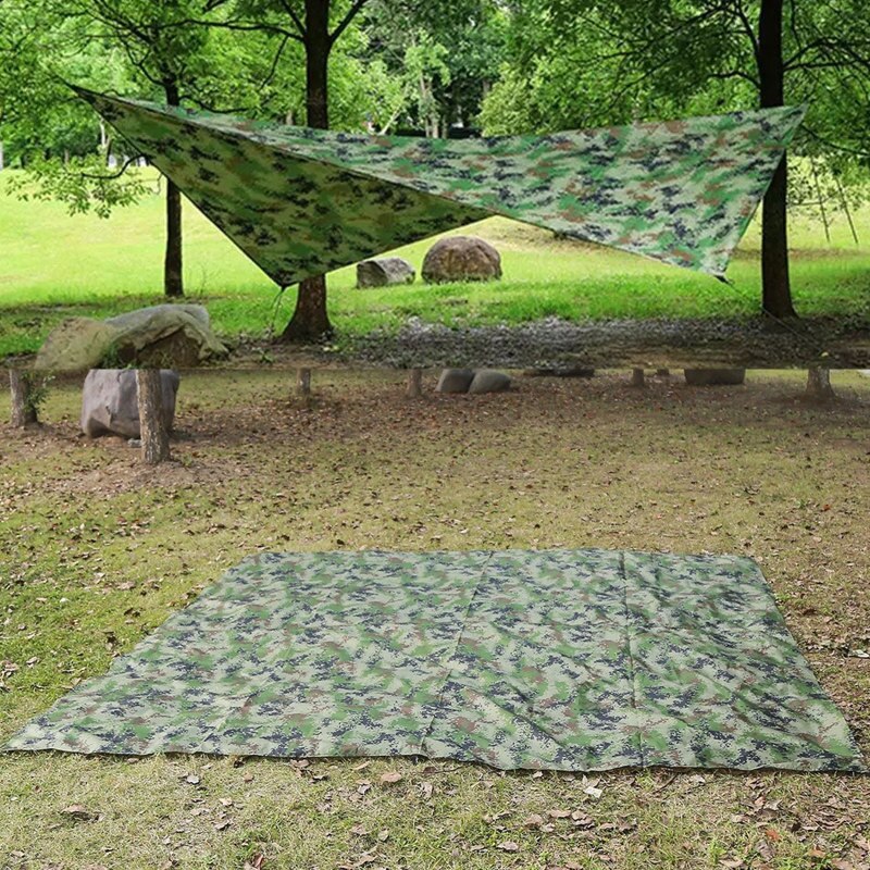 Awning Waterproof Canopy Tarp Tent Shade Ultralight Garden Canopy Sunshade Outdoor Camping Hammock Rain Sun Camouflage Shelter