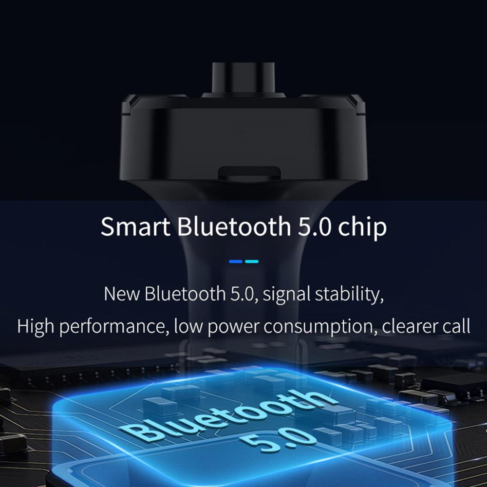 Smart Car FM Transmitter BT36B Bluetooth 5.0 Handsfree Stereo Music FM Transmitter Bluetooth Universal Dual USB FM Adapter