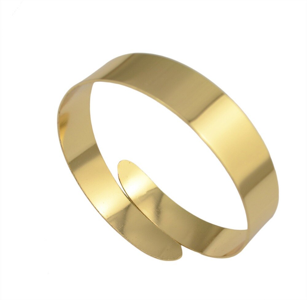 dernier bracelet bras et bracelet manchette simple or argent plaqué fil de fer réglable pour les femmes